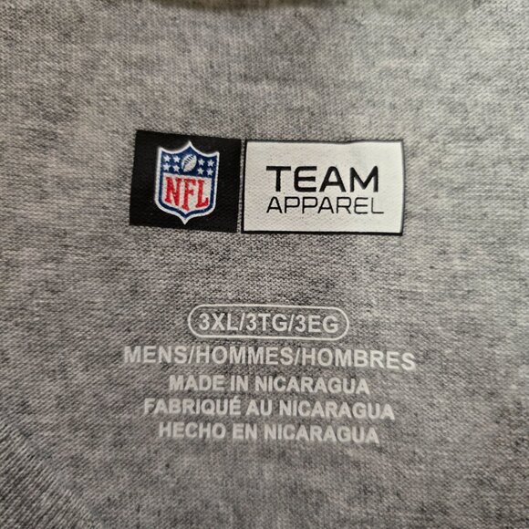 Washington Commanders Men's NFL Team Apparel SS T-Shirt Gray Sz 3XL NWOT - Picture 4 of 5